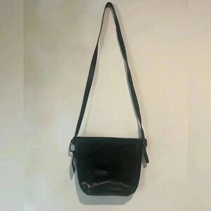 Coach Bleeker Mini Bucket Duffle Bag 32281 Black Leather Crossbody Bag